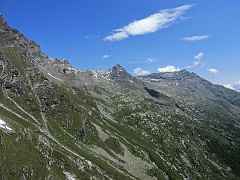 Dal Pizzo verso il Passo del Moro